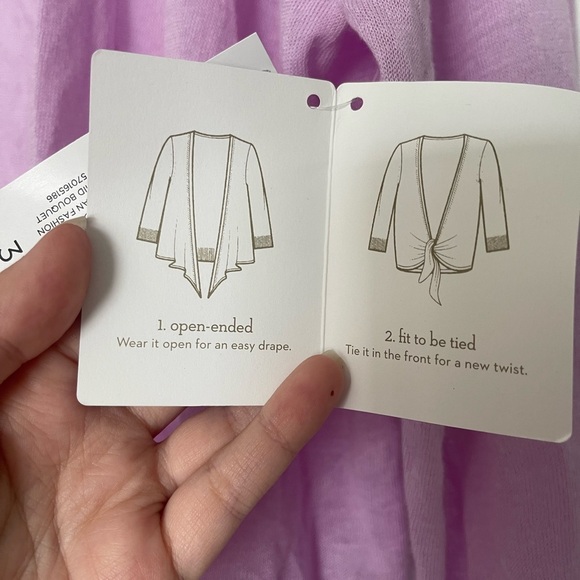 Chico’s | Yelena Convertible Cardigan Sweater 🆕 Lightweight Breathable Summer - Picture 3 of 5